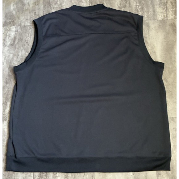 NIKE GOLF Mens Black Sleeveless Polyester  Athletic Pullover Vest Size XL Jacket - Picture 6 of 8